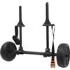 XYCHAO Carrello per kayak rimovibile in alluminio con ruote da 20 cm, carrello regolabile da 6 a 28 cm, per kayak, canoe paddleboard fino a 45 kg, con sistema di cinture