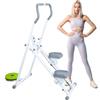 Yokawe Stair Masterss Stepper per scale per palestra domestica, scalatore verticale per allenamento a tutto il corpo, manubrio regolabile, stepper pieghevole con portata di passo estesa, display LCD, pedali