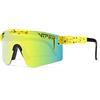 FouncY Occhiali da Sole Sportivi Polarizzati P-V da Uomo Montatura da Ciclismo, Giallo, UV400 Protezione, Polarizzati, Protezione dai raggi UV, Ciclismo