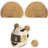 KORKUS Moda Orso Orecchie Casco Decorazione Casco Accessorio Peluche Casco Orecchie Casco Corni per Moto Casco Sci Khaki