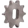 Buachois Motore 10 Denti Pignone, Foro Quadrato 12 X 17mm Diametro Interno Ruota Catena Bicicletta 13t Pignone Ruota Libera in Acciaio per Triciclo Elettrico