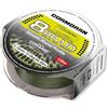 CORMORAN Corastrong 8-Braid, 300 metri, 0,1mm, 6.3 / 14lbs, Verde, Lenza da pesca intrecciata, 32-8030010