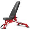 YOLEO Panca Palestra Professionale da 1000 kg, Panca Multifunzione con supporto per schiena e testa e colonna vertebrale, allenamento fitness, panca inclinata (Nero-Rosso)