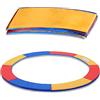 JOIEYOU Telo di copertura per trampolino Ø244/305/366 cm, resistente agli strappi, resistente ai raggi UV, tappetino di sicurezza impermeabile - blu/colorato