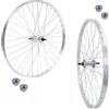 ECOVELO COPPIA RUOTE/CERCHIO ANTERIORE POSTERIORE 26 X 1. 3/8 BICI 7 VELOCITA' IN ALLUMINIO X CITY BIKE