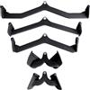 PH Fitness Set Multi Grip [5 Maniglie] - Maniglie Versatili per Lat Pulley e Rematori - Barra Fitness Regolabile con Antiscivolo in Schiuma - Ideale per Home Gym e Allenamento Forza