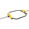 LoyaltyClivia Barre esagonale Olympique, Hex Bar Deadlift, capacità massima di 150 kg, con 2 morsetti a molla, per sollevamento olimpici, shrug, squat (giallo)