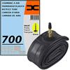 cyclingcolors Camera d'Aria 700x19C 23C (19/23-622) Bici VALVOLA Presta 80mm