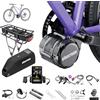 Varstrom Kit Conversione Bici Elettrica TSDZ-2B Motore Centrale 36V 250W per Bicicletta Elettrica con Batteria Display Opzionali - Potente Motore Centrale MTB City Bike