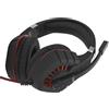 Tomantery Cuffie da Gioco con Microfono con Riduzione del Rumore e Luci LED, per PC, Laptop, Cuffie da Gioco da 3,5 Mm per Giocatori, ABS + Rosso