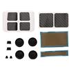 Elprico Adesivi Protettivi per Mazzo a Vapore, Tappo di Polvere di Joystick a Pulsante Silicone Set con Tappo di Polvere, Kit di Protezione della Console di Gioco per il Mazzo di