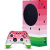Head Case Designs Licenza Ufficiale Haroulita Anguria Mix Arte Pacchetto Console Da Gioco Wrap E Pelle Per Controller Compatibile con Xbox Series S Console & Controller Bundle