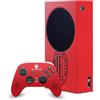 Head Case Designs Licenza Ufficiale AC Milan Rosso E Nero Arte Pacchetto Console Da Gioco Wrap E Pelle Per Controller Compatibile con Xbox Series S Console & Controller Bundle