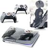 PDURMBUAB Nessuna Schiuma Nessuna Bolla Per PS5 Skin Disc Edition Anime Console E Controller Vinile Cover Wraps Per PS 5 Version 31313