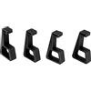 Sxhlseller Gambe di Raffreddamento della Console di Gioco per Accessori Console, Piedi a Silicone Anti -slittamento da 4 Pacchetti con Design Resistente, Resistenza con Console di Gioco (BLACK)