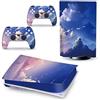 GALSOR Protettivo Pelle Decalcomanie Anime Console Per PS5 Disk Edition 2 Controller Pellicola Vinile Avvolge, Durevole, Resistente Graffi 95810 Senza Bolle E Senza Residui