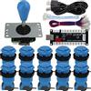 SJ@JX Arcade Game Controller DIY Kit Microswitch Button 4&8 Way Joystick Zero Delay USB Encoder Fighting Stick Handles Console for PC MAME Raspberry Pi Retropie