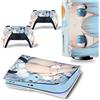 PDURMBUAB Nessuna Schiuma Nessuna Bolla Per PS5 Skin Disc Edition Anime Console E Controller Vinile Cover Skin Wraps Per PS 5 Disc Version(95339)(2)