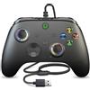 SWVOE Controller cablato X Box One, telecomando da gioco con cavo da 3 m, per serie X-box e piattaforme PC e Steam con doppia vibrazione, turbo, programmabile, luce LED RGB e jack da 3,5 mm, aggiornamento