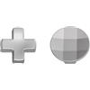 Dakexiong D-pad 2 in 1 per controller Xbox One Elite Series 1 per controller Xbox One Elite Series 2 controller in acciaio inox D-Pads di ricambio per controller Xbox Elite 2 Core (argento)