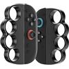 FANPL Manopole per fitness e boxe, per Nintendo Switch 2 JoyCon, per adulti e bambini, per migliorare la tua esperienza di gioco, confezione da 2 (nero e nero)