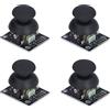 Haofy Set Modulo Joystick Sensore di Controllo Controller di Gioco X Y, Materiale PCB ABS da 4 Pezzi, Ingresso DC 3,3-5 V, per Progetti Remoti Fai da Te