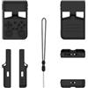 Generico Custodia per ANBERNIC RG35XX Pro, custodia protettiva in silicone per console di gioco, copertura antiurto e antiscivolo (Nero)