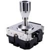 DMETE Joystick di controllo Maniglia a bilanciere Hall con smorzamento 'attrito a due assi + 1 pulsante da 80A, asta di spinta, maniglia a bilanciere for motoscafo Manovra sicura(12-28V output RS485)