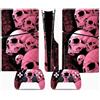 ASBVRJF Pelle Della Console Per PS5 Slim Skin Disc Edition Console E Controller Vinyl Cover Skins Wraps Resistente Ai Graffi Compatibile No Shrinkage Forte Adesione 65954 Pelli Avvolge Regalo