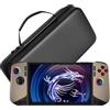 Generico Borsa portatile PU EVA Borsa rigida per console di gioco con impugnatura per Claw8 AI+ Borsa antiurto protettiva per il trasporto a mano e da viaggio dell'organizzatore della custodia