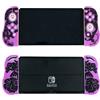 WISHAVEN Custodia protettiva in morbido TPU che si illumina al buio per Nintendo Switch/Switch OLED Joycon Controller, custodia luminosa in silicone per interruttore Joycon con 2 tappi per pollice