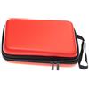 vhbw custodia compatibile con Nintendo 2DS console di gioco - case + laccetto con moschettone, rosso, nero