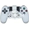 Generico Mini 3D printing Steering Wheel for PS4 Game Controller Auxiliary Racing Steering Wheel Replacement Accessories (White)