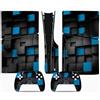LNMLRBXEXZ Compatibile Con Adesivi Skin Per PS5 Slim Skin Disc Edition & Per Digital Console Controller Vinyl Cover Skins Wraps Scratch Resistant Compatible 40858 Avvolgimento(Disc Version)