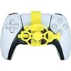 Generico Mini volante per PS5/PS5 Slim Game Controller, giochi da corsa controller volante allegato ruota controller (Bianco)