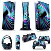 GALSOR Protettivo 14688 Per PS5 Console Disc Edition & Digital Sticker Vinyl Decal Cover Per Ps5 Controller & Charging Station & Headset & Media Remote Senza Bolle E Senza Residui(Digital Edition)