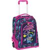 Maricart | Zaino Trolley Scuola Elementare per Bambini 34x25x52 cm con Ruote in Gomma Zainetto da Bambino o Bambina - Stitch