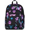 Invicta Zaino Scuola Jelek, Nero e Rosa, Doppio Scomparto Con Tasca per PC e Tasca per Borraccia, 34 lt, Scuola Media e Superiore, Zaino Ragazza