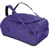 EVOC DUFFLE BAG 60 Borsa da viaggio e per attrezzatura impermeabile (borsa da viaggio con tracolla rimovibile, tasca esterna separata, senza PVC, taglia M), viola - nero