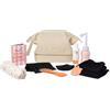 doomoo Kit Maternità - Beauty Case con 8 Essenziali Post-Parto | Pochette con Shorts, Doccetta, Gel Intimo e Impacco Freddo/Caldo - Ideale per Valigia Parto e Regalo Mamma