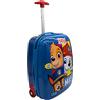 Undercover - Trolley in policarbonato - Paw Patrol - 16 pollici - con cinghie di tensione e scomparto con zip - asta telescopica - leggero e robusto - per bambini