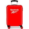 Reebok Maveryck Cabin Suitcase Rosso 38x55x20 cm Rigido ABS Chiusura a combinazione laterale 34L 2.86 kg 4 Doppie ruote Bagaglio a mano