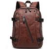 XINYASEE Zaino da Uomo in PU Pelle Stile Coreano Multifunzionale per Scuola Lavoro Viaggio con Scomparto Porta Computer 15 Pollici Marrone