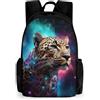 WECECE Zaino Cheetah Scuola Elementare Zaini Leopard Animal Seconda Bimbo Zaino Prima Elementare Bambino Zainetto Idea Regalo