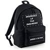 PR Service PRS - Zaino Borsa Personalizzato in Stampa Digitale, Uomo Donna Bambino,zaino personalizzabile con la tua Immagine,Logo, Personaggi,Casual Porta Pc Oggetti Libri Scuola (Nero)