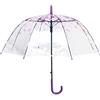 Lanker Trasparente Ombrello, Clear Bubble Dome Birdcage Stick Ombrello Antivento Mezza Automatico Pieghevole per Le Donne Bambini Wedding Travel Party Camping Decorazione Domestica Ombrello
