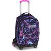 Seven Trolley Scuola Jack 8 Ruote Detach ELECTRICVIBE GIRL, Viola, 43 L, Scomponibile, Zainetto staccabile, 4 in 1, Cross-over System, Tasche multifunzione, Scuola elementare e media, Bambina, Ragazza