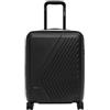 K-Way Trolley Cabina Eudoxie, Nero, 100% Policarbonato, 55x38x22 cm, 39L, 4 Ruote Spinner, Chiusura TSA