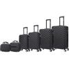 CELIMS - Set di Valigie 5 Pezzi con Beauty Case | Set di Valigie rigide | Set di Bagagli da Viaggio | Cabinà + Medio + Grande + 2x Vanity | Nero