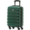 Flight Knight Valigie Rigide In ABS Leggere Con 4 Ruote, Bagaglio A Mano Da Cabina Approvato Per Oltre 100 Compagnie Aeree Come Easyjet, British Airways, Ryanair, E Molte Altre
